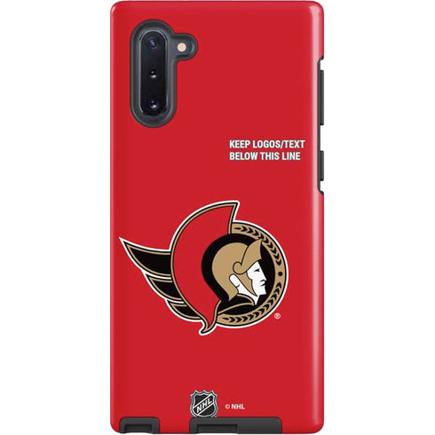 NHL Ottawa Senators Solid Background Galaxy Cases